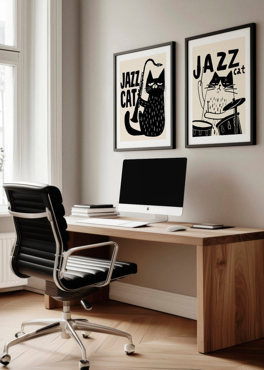 Jazz cat - HelloPoster.com