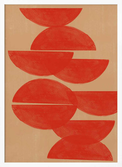 Crimson Symmetry - XL Poster