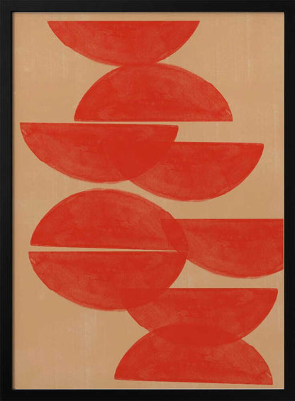 Crimson Symmetry - XL Poster