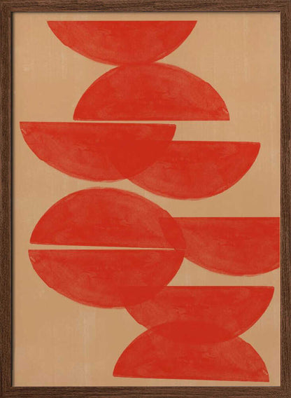 Crimson Symmetry - XL Poster
