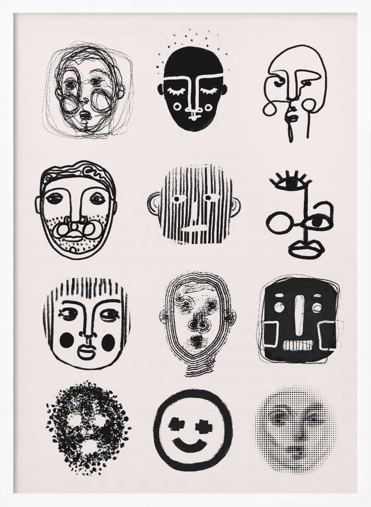 Faces of Emotion - XL Poster