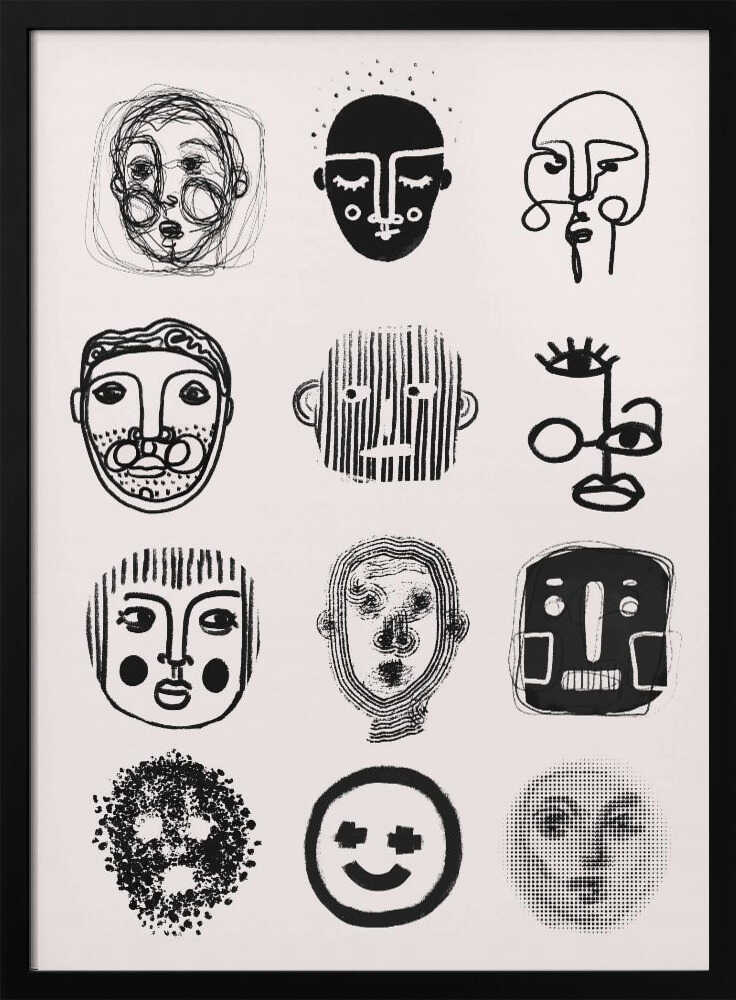 Faces of Emotion - XL Poster