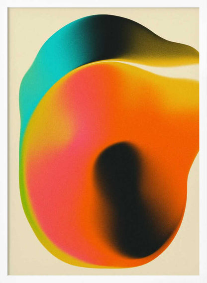 Vibrant Fluid Shapes - XL Poster