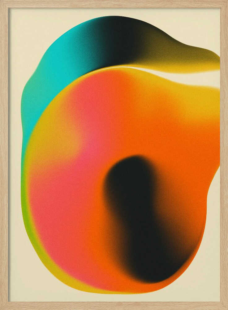Vibrant Fluid Shapes - XL Poster