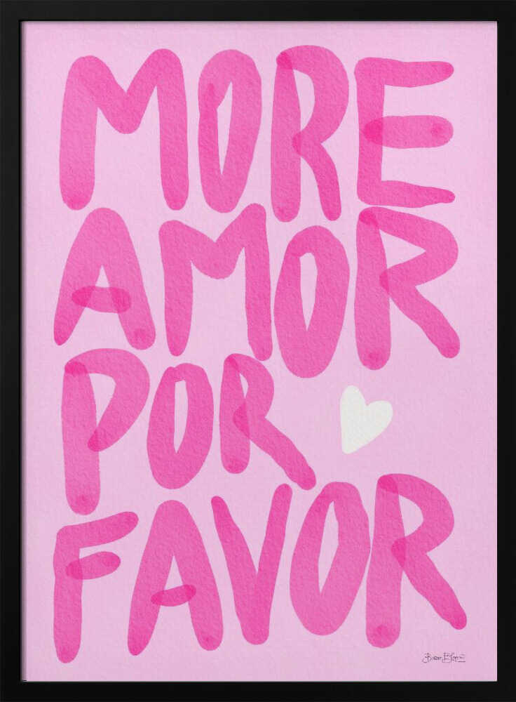 Pink More Amor Please - XL Poster