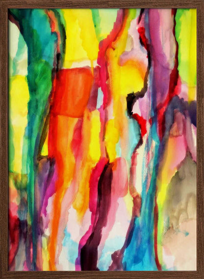 Vibrant Fluid Abstract Colors - XL Poster