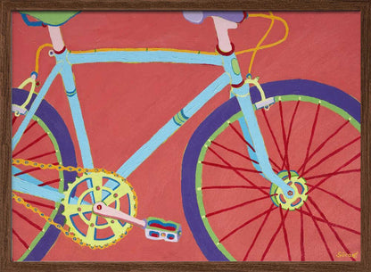 Bright Retro Bicycle - XL Poster