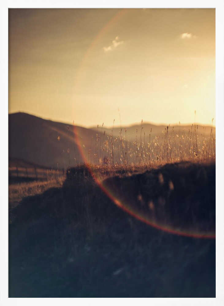 Golden Hour Mountains - XL Poster