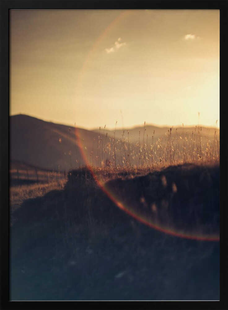 Golden Hour Mountains - XL Poster