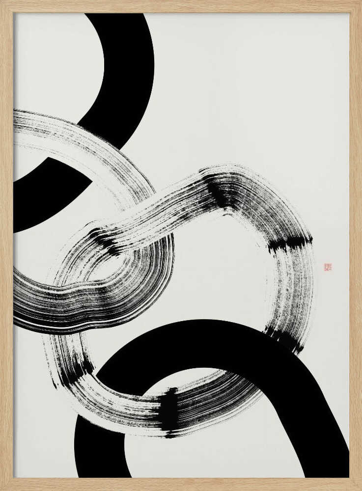 Fluid Ink Strokes - XL Poster