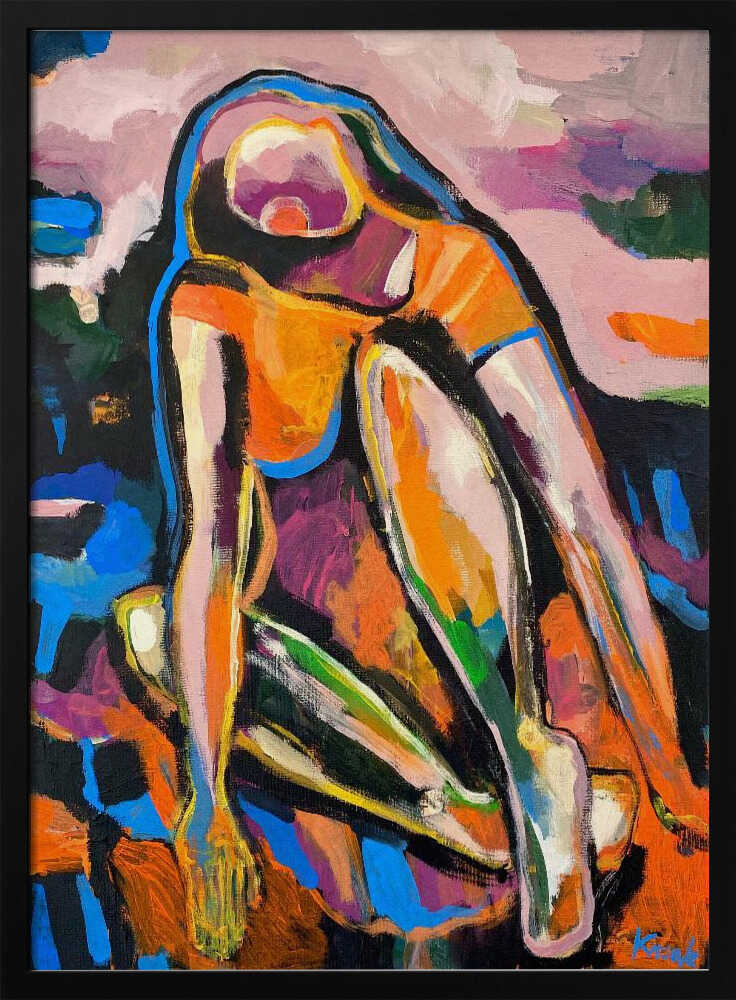 Colorful Abstract Woman - XL Poster
