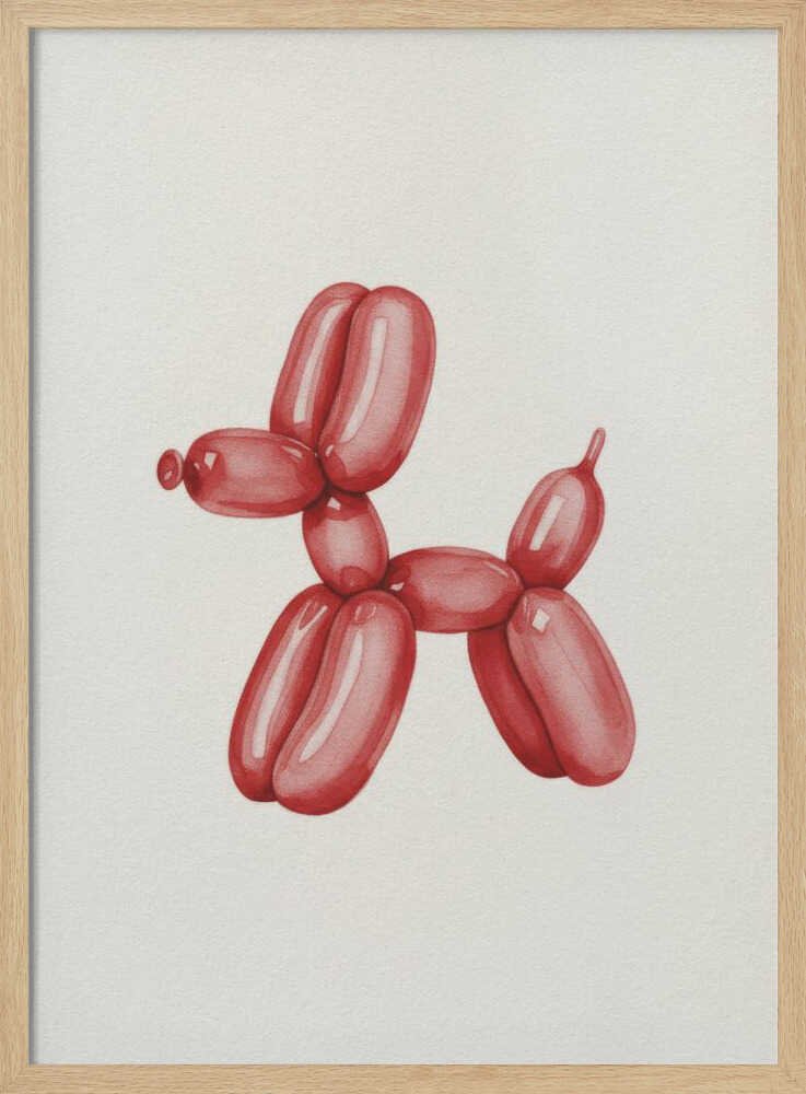 Red Balloon Dog - XL Poster