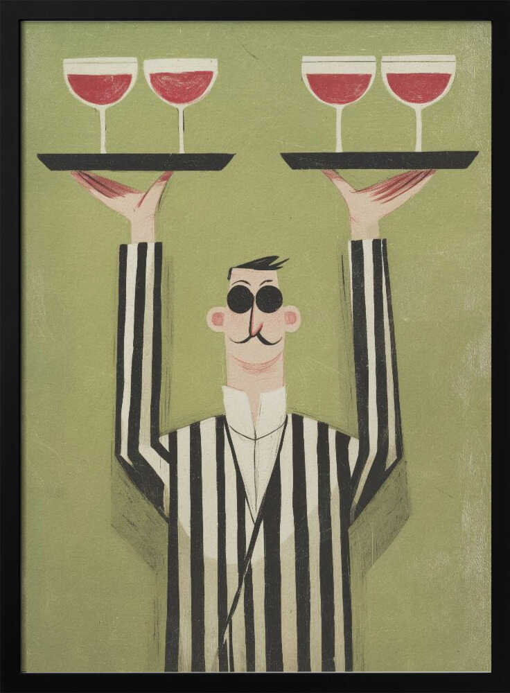 Elegant Waiter Service - XL Poster