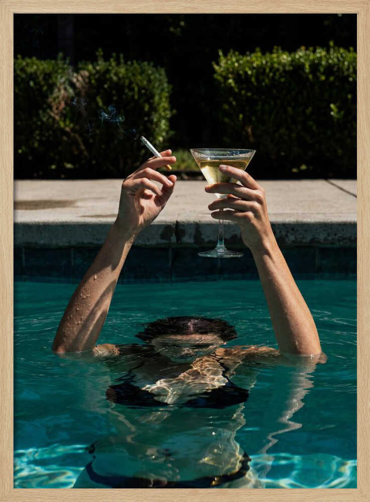 Summer Poolside Indulgence - XL Poster