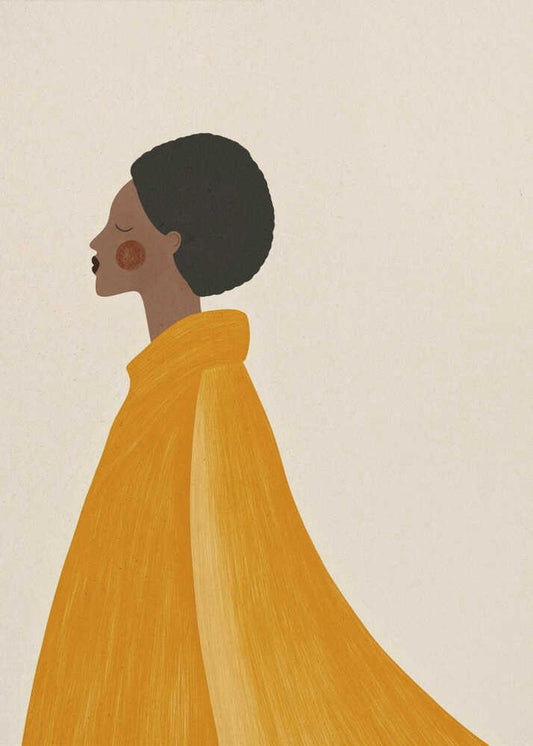 Woman In Yellow Cape - XL Poster