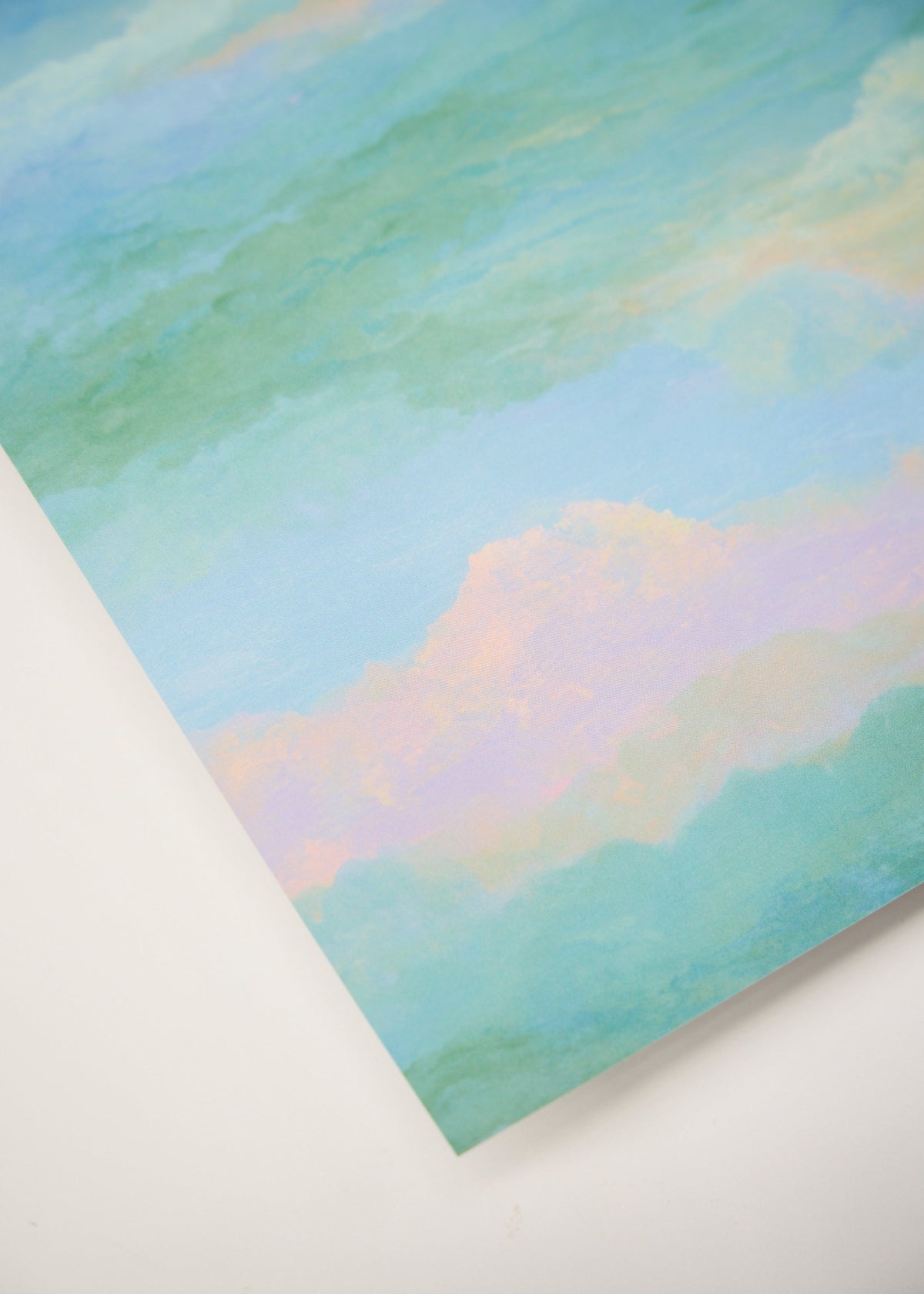 Behind the cloud poster and artwork close-up