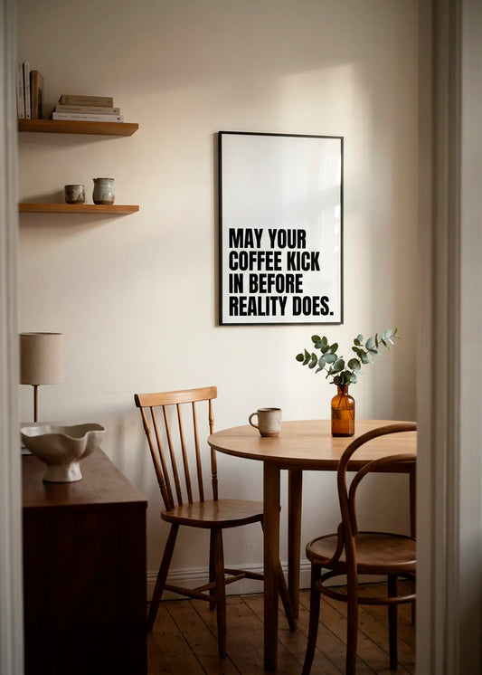 Morning Brew Boost in a small cozy interiør