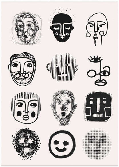 Faces of Emotion - XL Poster