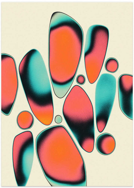 Vibrant Gradient Shapes - XL Poster
